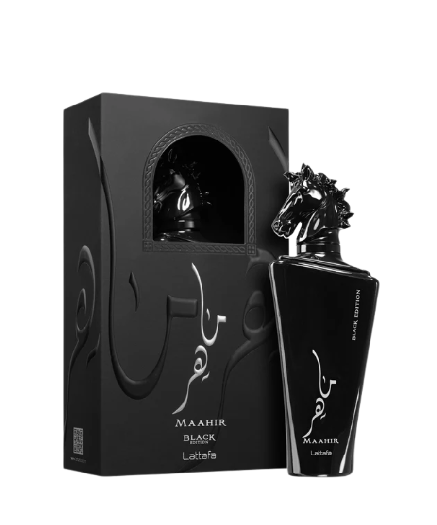 White Minimalist Product Instagram Post (22) Lattafa Maahir Black Edition Eau De Parfum 100ML Unisex
