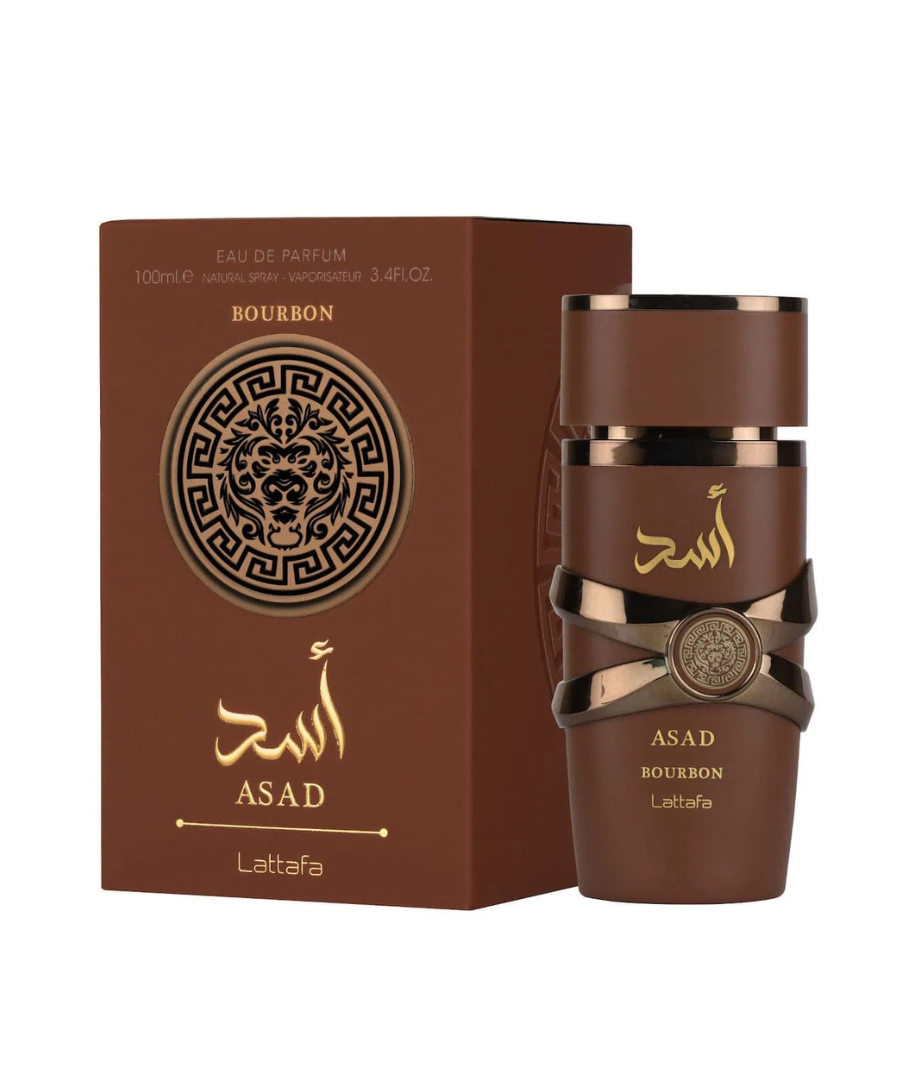 White Minimalist Product Instagram Post (46) Lattafa Asad Bourbonb Eau De Parfum 100ML - Caballero