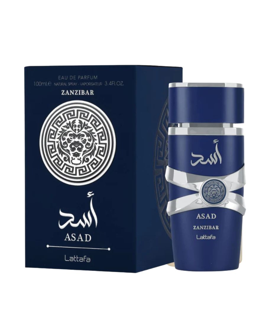 White Minimalist Product Instagram Post (47) Lattafa Asad Zanzibar Eau De Parfum 100ML - Caballero